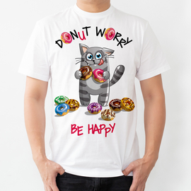 Donut worry, be happy - koszulka męska