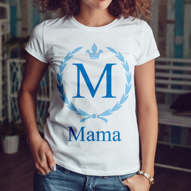 Mama - wieniec laurowy - koszulka damska