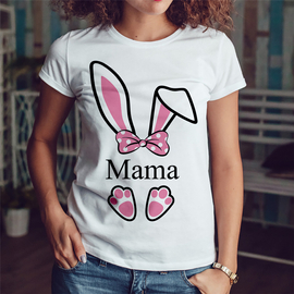 Mama - zajączek - koszulka damska