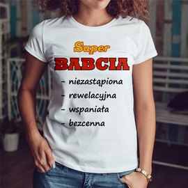 Super BABCIA - koszulka damska