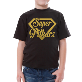 Super piłkarz - koszulka dziecięca - złoty nadruk